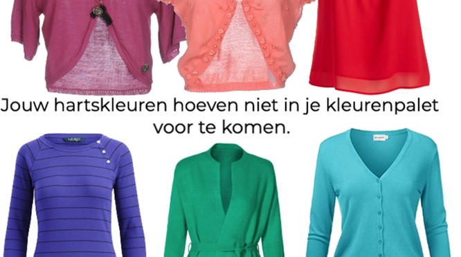 Het verschil tussen je hartskleuren en de kleuren in jouw kleurenpalet.
