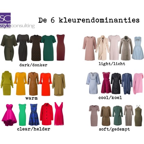 Kleurendominanties/ zes kenmerken van kleur.