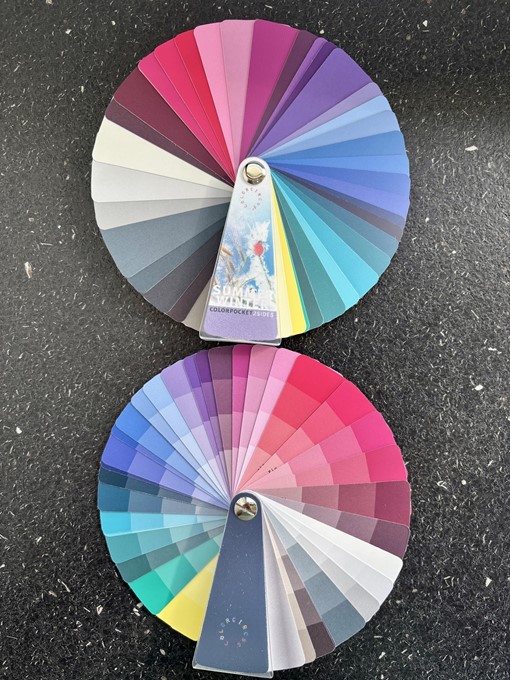 2-sides kleurenwaaier voor het zomer/wintertype.