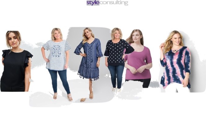 Kleding en kleuren voor een zomertype met een maatje meer.