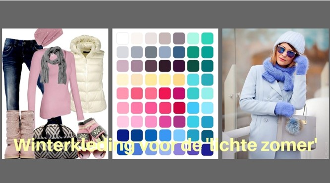 Winterkleding voor het lichte zomertype.