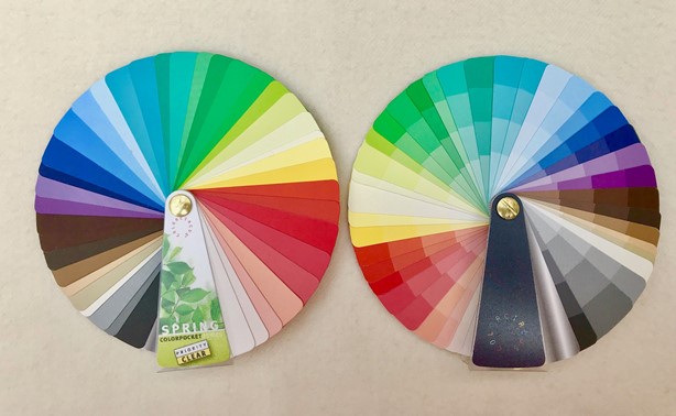 Pocket waaier 2 sides/ heldere lentetype