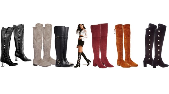 Schoenentrend: Overknee boots.