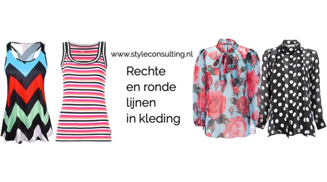 Het verschil tussen rechte en ronde lijnen in je kleding.