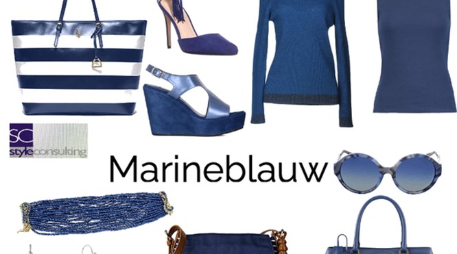 Marineblauw voor de vier seizoenstypes.