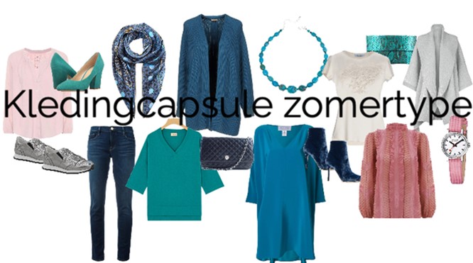 Kledingcapsule voor een zomertype.